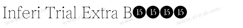 Inferi Trial Extra B字体转换